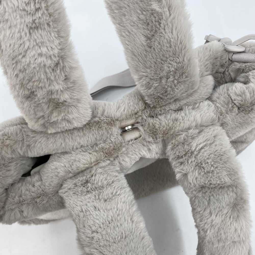 Nike Gray White Fuzzy Tote Bag | Nylon & Polyester Tote, OS - Picture 5 of 8